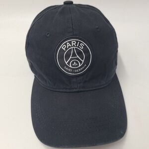 PSG Hat Strapback Black Soccer Paris Saint-Germain Ligue 1 Adjustable France Men
